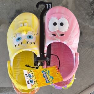 SpongeBob SquarePants Kids Slippers - Yellow and Pink